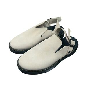 Dr. Martens Carlson Slingback Mules Suede Warm Sand Womens 8/EU 39